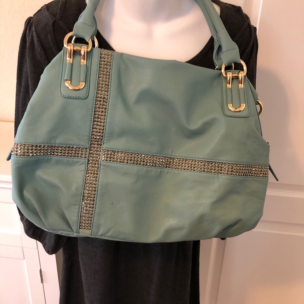 Teal hobo bag